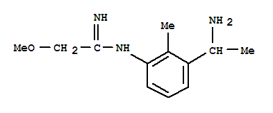(9ci)-n-[3-(1-氨基乙基)-2-甲基苯基]-2-甲氧基-鹽酸乙脒結構式_784121-55-7結構式