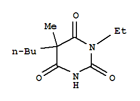 (9ci)-5-丁基-1-乙基-5-甲基-2,4,6(1H,3h,5h)-嘧啶三酮結(jié)構(gòu)式_784987-86-6結(jié)構(gòu)式