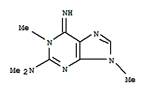 (9ci)-6,9-二氫-6-亞氨基-n,n,1,9-四甲基-1H-嘌呤-2-胺結構式_785716-00-9結構式