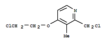 (9CI)-4-(2-氯乙氧基)-2-(氯甲基)-3-甲基-吡啶結(jié)構(gòu)式_785739-63-1結(jié)構(gòu)式