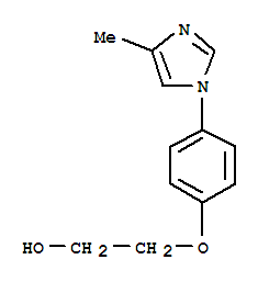 (9ci)-2-[4-(4-甲基-1H-咪唑-1-基)苯氧基]-乙醇結構式_786612-39-3結構式