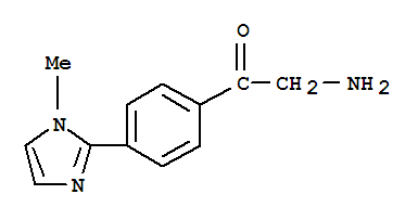 (9ci)-2-氨基-1-[4-(1-甲基-1H-咪唑-2-基)苯基]-乙酮結(jié)構(gòu)式_786628-31-7結(jié)構(gòu)式