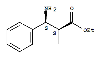 (1s,2s)-(9ci)-1-氨基-2,3-二氫-1H-茚-2-羧酸乙酯結(jié)構(gòu)式_786631-66-1結(jié)構(gòu)式