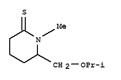 1-甲基-6-[(1-甲基乙氧基)甲基]-2-哌啶硫酮結(jié)構(gòu)式_787636-57-1結(jié)構(gòu)式