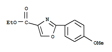 2-(4-甲氧基苯基)-噁唑-4-羧酸乙酯結(jié)構(gòu)式_78979-61-0結(jié)構(gòu)式