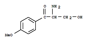 (9ci)-2-氨基-3-羥基-1-(4-甲氧基苯基)-1-丙酮結(jié)構(gòu)式_790158-27-9結(jié)構(gòu)式