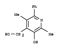 (9ci)-3-羥基-2,5-二甲基-6-苯基-4-吡啶甲醇結構式_790164-00-0結構式