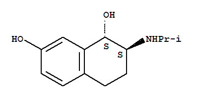 反式-(9ci)-1,2,3,4-四氫-2-[(1-甲基乙基)氨基]-1,7-萘二醇結構式_790170-88-6結構式