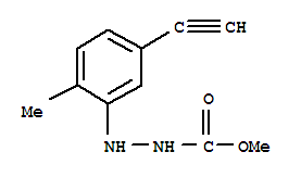 (9ci)-2-(5-乙炔-2-甲基苯基)-肼羧酸甲酯結(jié)構(gòu)式_790228-16-9結(jié)構(gòu)式