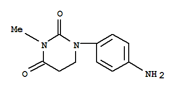 (9ci)-1-(4-氨基苯基)二氫-3-甲基-2,4(1H,3h)-嘧啶二酮結(jié)構(gòu)式_791021-42-6結(jié)構(gòu)式