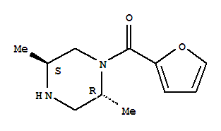 反式-(9ci)-1-(2-呋喃羰基)-2,5-二甲基-哌嗪結(jié)構(gòu)式_791533-50-1結(jié)構(gòu)式