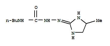 (9ci)-n-丁基-2-(4,5-二氫-4-甲基-1H-咪唑-2-基)-肼羧酰胺結(jié)構(gòu)式_791722-67-3結(jié)構(gòu)式