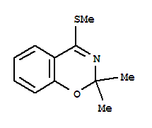 (9ci)-2,2-二甲基-4-(甲基硫代)-2H-1,3-苯并噁嗪結構式_792133-57-4結構式