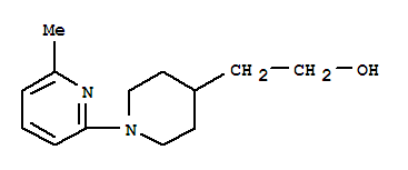1-(6-甲基-2-吡啶)-4-哌啶乙醇結(jié)構(gòu)式_792235-65-5結(jié)構(gòu)式