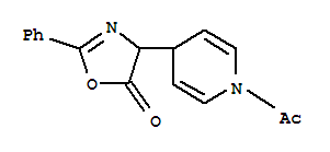 (9CI)-1-乙?；?4-(4,5-二氫-5-氧代-2-苯基-4-噁唑)-1,4-二氫-吡啶結構式_79305-12-7結構式