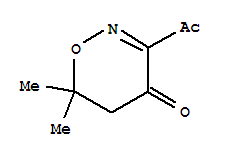 (9ci)-3-乙?；?5,6-二氫-6,6-二甲基-4H-1,2-噁嗪-4-酮結(jié)構(gòu)式_79310-96-6結(jié)構(gòu)式