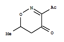 (9ci)-3-乙?；?5,6-二氫-6-甲基-4H-1,2-噁嗪-4-酮結(jié)構(gòu)式_79311-01-6結(jié)構(gòu)式