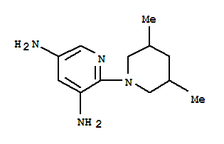 (9ci)-2-(3,5-二甲基-1-哌啶基)-3,5-吡啶二胺結(jié)構(gòu)式_794471-60-6結(jié)構(gòu)式