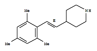 (9CI)-4-[(1E)-2-(2,4,6-三甲基苯基)乙烯]-哌啶結構式_794472-32-5結構式