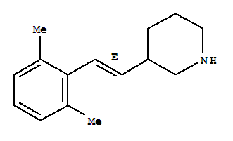 (9CI)-3-[(1E)-2-(2,6-二甲基苯基)乙烯]-哌啶結構式_794472-42-7結構式