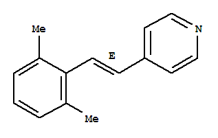 (9CI)-4-[(1E)-2-(2,6-二甲基苯基)乙烯]-吡啶結(jié)構(gòu)式_794473-27-1結(jié)構(gòu)式
