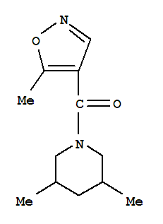 (9CI)-3,5-二甲基-1-[(5-甲基-4-異噁唑基)羰基]-哌啶結(jié)構(gòu)式_794549-17-0結(jié)構(gòu)式