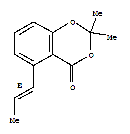 (9ci)-2,2-二甲基-5-(1e)-1-丙烯基-4H-1,3-苯并二噁英-4-酮結(jié)構(gòu)式_797753-99-2結(jié)構(gòu)式