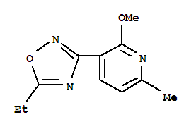 (9CI)-3-(5-乙基-1,2,4-噁二唑-3-基)-2-甲氧基-6-甲基-吡啶結構式_797770-41-3結構式