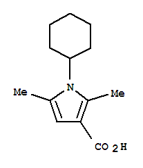 1-環(huán)己基-2,5-二甲基-(9ci)-1H-吡咯-3-羧酸結(jié)構(gòu)式_797798-85-7結(jié)構(gòu)式