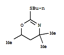 (9ci)-2-(丁基硫代)-5,6-二氫-4,4,6-三甲基-4H-1,3-噁嗪結(jié)構(gòu)式_797806-25-8結(jié)構(gòu)式