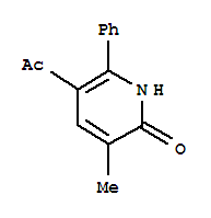 (9ci)-5-乙酰基-3-甲基-6-苯基-2(1H)-吡啶酮結(jié)構(gòu)式_798555-49-4結(jié)構(gòu)式