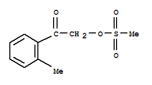 (9ci)-1-(2-甲基苯基)-2-[(甲基磺酰基)氧基]-乙酮結(jié)構(gòu)式_799804-23-2結(jié)構(gòu)式