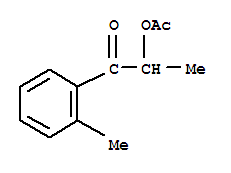 (9ci)-2-(乙酰基氧基)-1-(2-甲基苯基)-1-丙酮結(jié)構(gòu)式_799804-34-5結(jié)構(gòu)式