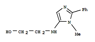 (9ci)-2-[(1-甲基-2-苯基-1H-咪唑-5-基)氨基]-乙醇結(jié)構(gòu)式_799814-33-8結(jié)構(gòu)式