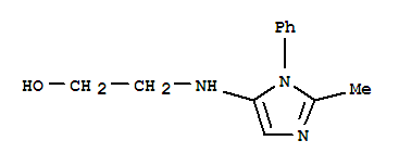 (9ci)-2-[(2-甲基-1-苯基-1H-咪唑-5-基)氨基]-乙醇結(jié)構(gòu)式_799814-38-3結(jié)構(gòu)式