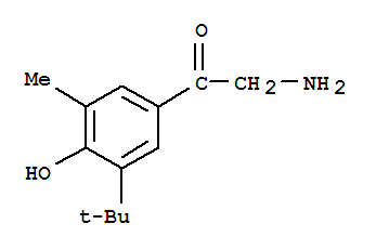 (8ci)-2-氨基-3-叔丁基-4-羥基-5-甲基-苯乙酮結(jié)構(gòu)式_801168-18-3結(jié)構(gòu)式