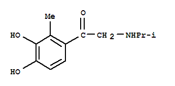 (8ci)-3,4-二羥基-2-(異丙基氨基)-2-甲基-苯乙酮結構式_801997-79-5結構式