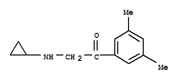 (8ci)-2-(環(huán)丙基氨基)-3,5-二甲基-苯乙酮結(jié)構(gòu)式_802553-18-0結(jié)構(gòu)式