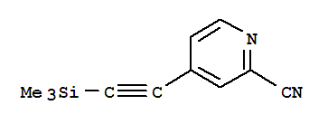 (9ci)-4-[(三甲基甲硅烷基)乙炔]-2-吡啶甲腈結(jié)構(gòu)式_802905-85-7結(jié)構(gòu)式