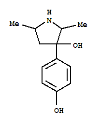 (9ci)-3-(4-羥基苯基)-2,5-二甲基-3-吡咯烷醇結(jié)構(gòu)式_804427-76-7結(jié)構(gòu)式