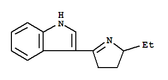 (9ci)-3-(2-乙基-3,4-二氫-2H-吡咯-5-基)-1H-吲哚結(jié)構(gòu)式_804439-82-5結(jié)構(gòu)式