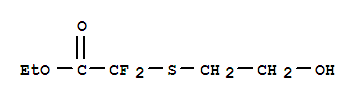 (9ci)-二氟[(2-羥基乙基)硫代]-乙酸乙酯結(jié)構(gòu)式_804476-64-0結(jié)構(gòu)式