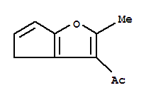 (9ci)-1-(2-甲基-4H-環(huán)戊并[b]呋喃-3-基)-乙酮結(jié)構(gòu)式_80486-04-0結(jié)構(gòu)式