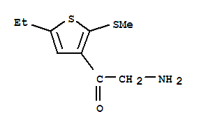 (9ci)-2-氨基-1-[5-乙基-2-(甲基硫代)-3-噻吩]-乙酮結(jié)構(gòu)式_805179-80-0結(jié)構(gòu)式