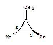 反式-(9ci)-1-(2-甲基-3-亞甲基環(huán)丙基)-乙酮結(jié)構(gòu)式_80587-41-3結(jié)構(gòu)式