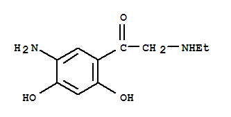 (9ci)-1-(5-氨基-2,4-二羥基苯基)-2-(乙基氨基)-乙酮結構式_805950-90-7結構式