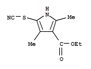 (9ci)-2,4-二甲基-5-硫代氰?；?1H-吡咯-3-羧酸乙酯結(jié)構(gòu)式_806632-20-2結(jié)構(gòu)式