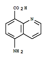 (9ci)-5-氨基-8-喹啉羧酸結構式_80690-06-8結構式