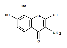 (9ci)-3-氨基-2,7-二羥基-8-甲基-4H-1-苯并吡喃-4-酮結(jié)構(gòu)式_807262-14-2結(jié)構(gòu)式