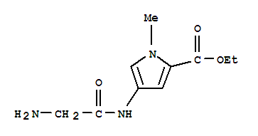 (9ci)-4-[(氨基乙?；?氨基]-1-甲基-1H-吡咯-2-羧酸乙酯結(jié)構(gòu)式_807267-05-6結(jié)構(gòu)式